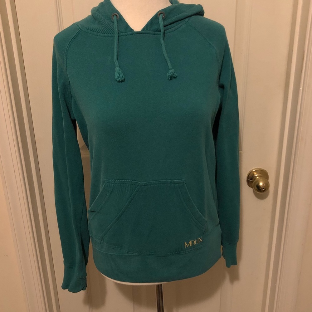 Teal long sleeve hoodie